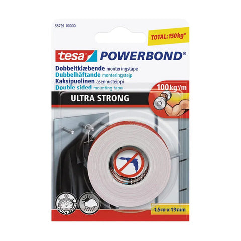 Tesa Power bond Ultra Strong -1.5 m x 19 mm.