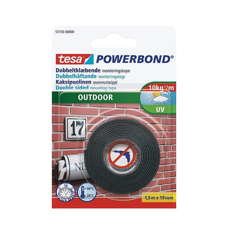 Tesa Power Bond Outdoor -1.5 m x 19 mm.